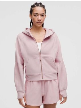 NWT Lululemon Scuba Oversized Full-Zip Hoodie / Pink Haze / Rose Gold